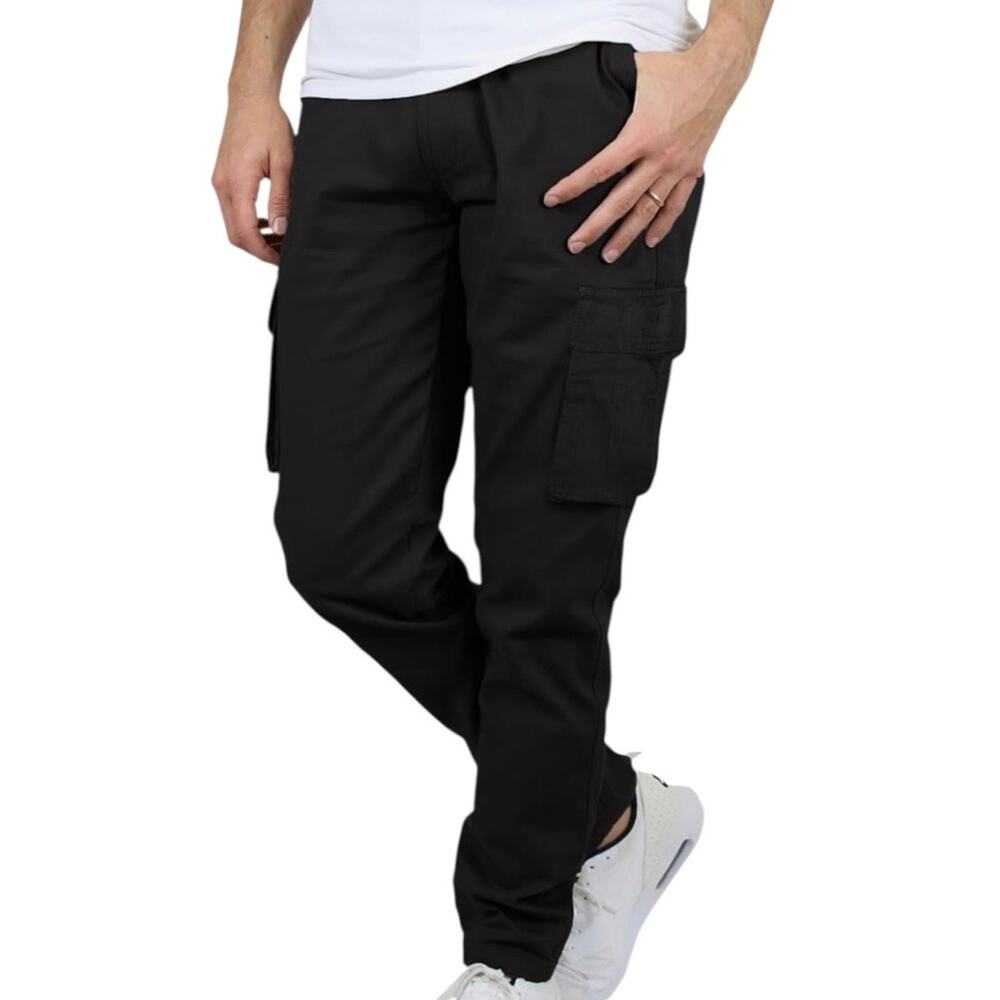 Blue Rock NY Men’s Flex Stretch Cargo Pants Black Size 34 X 30